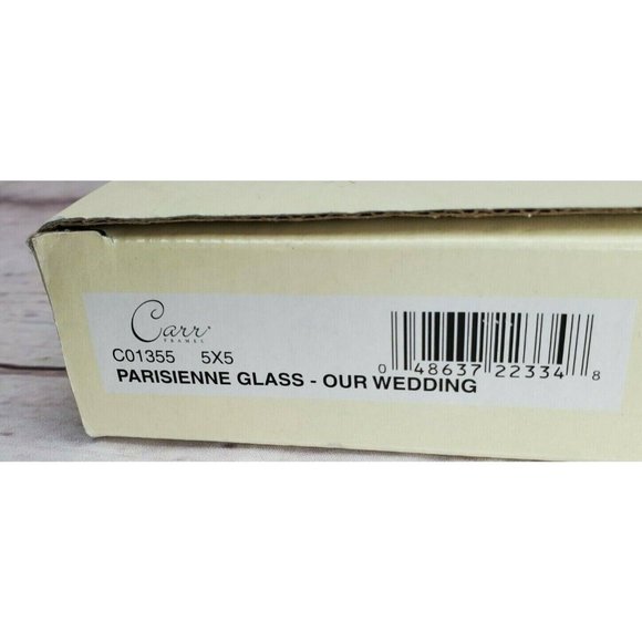 Carr Frames 5x5 Parisienne Glass Our Wedding Picture Frame - Picture 6 of 7